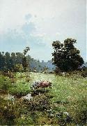 Serhii Vasylkivsky Cossack meadow oil on canvas